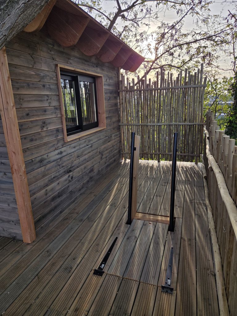 La terrasse de la cabane perchée du César Palace