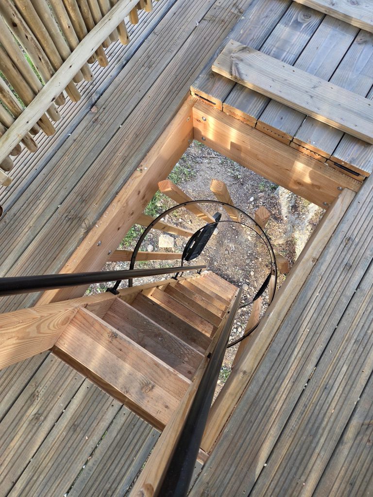 L'accès de la cabane perchée du César Palace