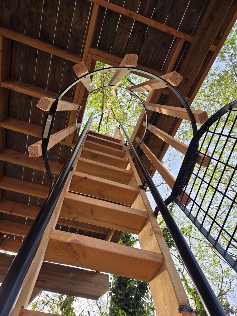 L'accès de la cabane perchée du César Palace