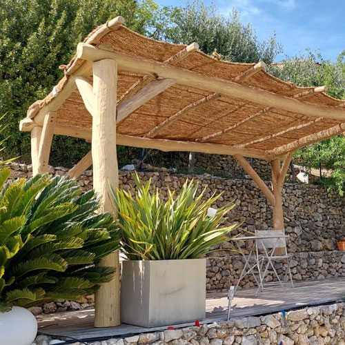 Essences de bois utilisées pour des pergolas en bois sur mesure